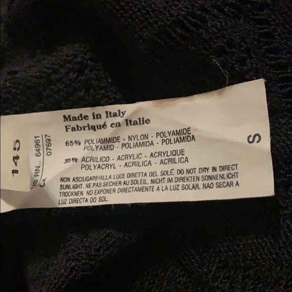 UNITED COLORS OF BENETTON BLACK CROCHETED SKIRT - Picture 10 of 10